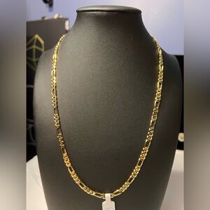 Gold Figaro Link Chain